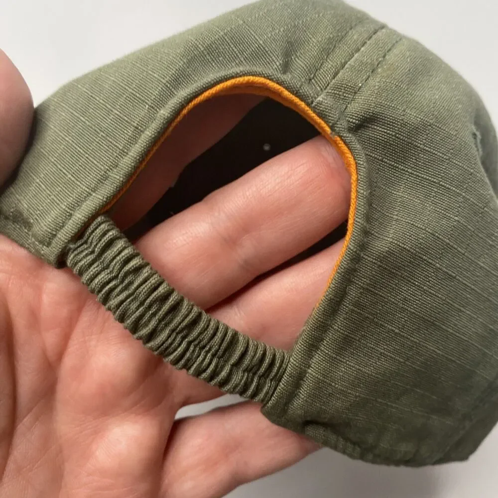 Baby Gap Toddler Green Ball Cap Hat Elastic Back Baseball Pocket 4-5T